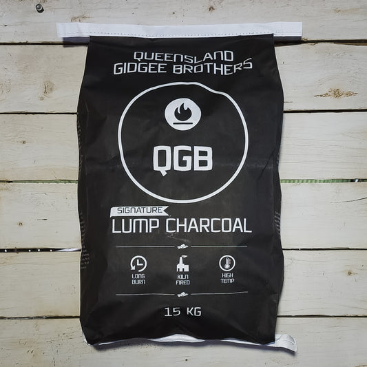 Queensland Gidgee Brothers Signature Lump Charcoal 15kg Bag Front