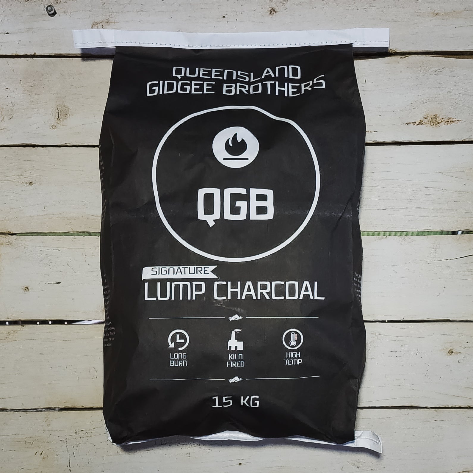 Queensland Gidgee Brothers Signature Lump Charcoal 15kg Bag Front