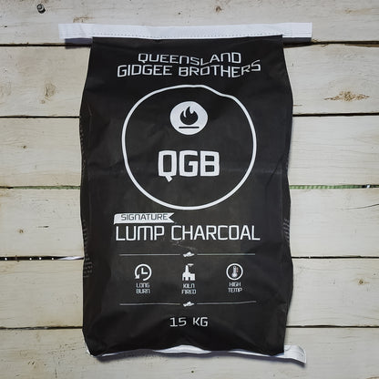 Queensland Gidgee Brothers Signature Lump Charcoal 15kg Bag Front